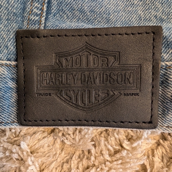 Harley Davidson Motorcycles Men's Embroidered Denim Jean Jacket XXL - Picture 11 of 12